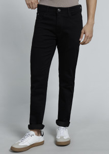 PETER ENGLAND Men Regular Mid Rise Black