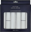 PETER ENGLAND Men's Cotton White [White] Handkerchief