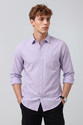 PETER ENGLAND Men Self Design Casual Purple
