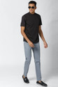 PETER ENGLAND Men Self Design Casual Black