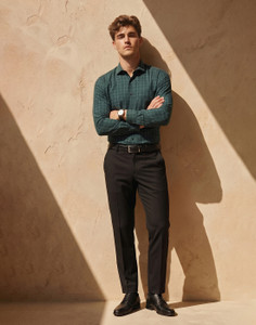 PETER ENGLAND Men Slim Fit Checkered Spread