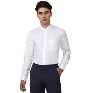 Peter England Men Cotton Slim Fit Shirt