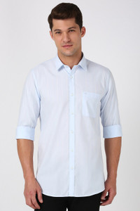 PETER ENGLAND Men Slim Fit Striped Spread