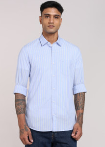 PETER ENGLAND Men Slim Fit Striped Casual