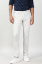 PETER ENGLAND Men Slim Fit White Cotton