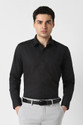 PETER ENGLAND Men Solid Formal Black Shirt