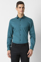 PETER ENGLAND Men Solid Formal Blue Shirt
