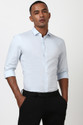 PETER ENGLAND Men Solid Formal Blue Shirt