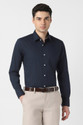 PETER ENGLAND Men Solid Formal Dark Blue