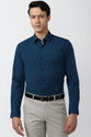 PETER ENGLAND Men Solid Formal Dark Blue