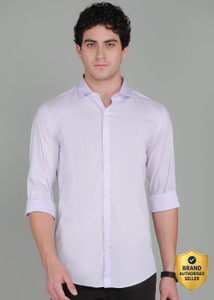 peter england men super slim fit solid formal shirt