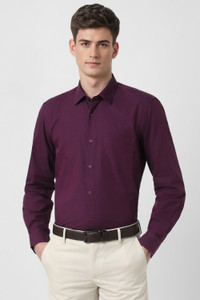 PETER ENGLAND Men Solid Formal Purple Shirt