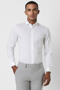 PETER ENGLAND Men Solid Formal White Shirt