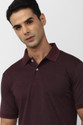 PETER ENGLAND Men Solid Polo Neck Polycotton