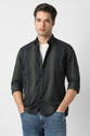 PETER ENGLAND Men Striped Casual Green Shirt