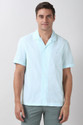 PETER ENGLAND Men Striped Casual Light Blue
