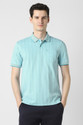 PETER ENGLAND Men Striped Self Design Polo