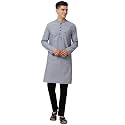 Peter England Men's Cotton Blend Slim Tunic Shirt