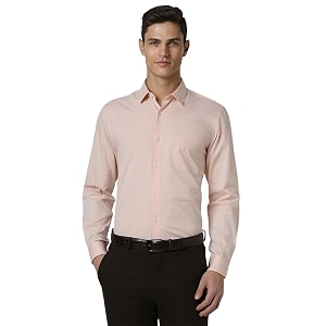 Peter England Mens Polycotton Slim Fit Shirt