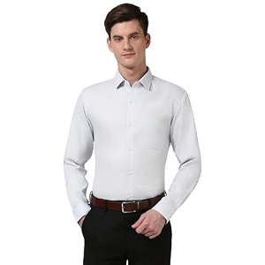 Peter England Mens Polycotton Slim Fit Shirt