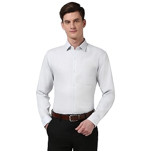 Peter England Mens Polycotton Slim Fit Shirt