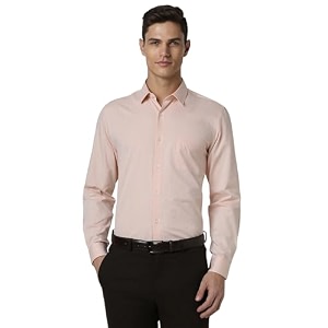 Peter England Mens Polycotton Slim Fit Shirt