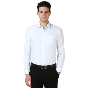 Peter England Mens Polycotton Slim Fit Shirt