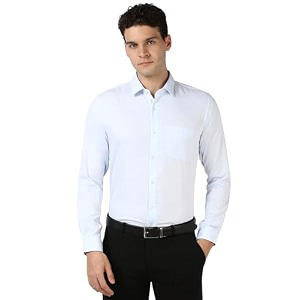 Peter England Mens Polycotton Slim Fit Shirt