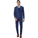 Peter England Polyester Blend Men Blue Three