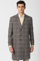 PETER ENGLAND Polyester Viscose Blend Checkered Coat