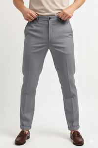 PETER ENGLAND Regular Fit Men Green Trousers