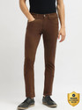 PETER ENGLAND Tapered Fit Men Brown Jeans
