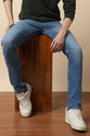 PETER ENGLAND Regular Men Dark Blue Jeans