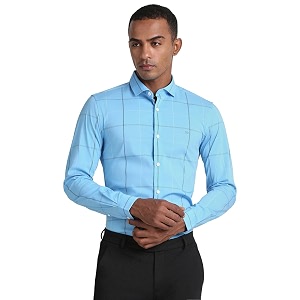 Peter England Mens Regular Fit Shirt