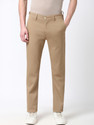 PETER ENGLAND Slim Fit Men Beige Trousers