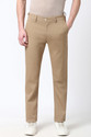 PETER ENGLAND Slim Fit Men Beige Trousers