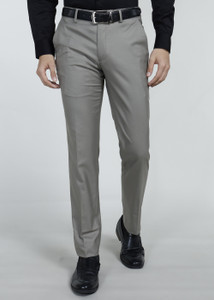 PETER ENGLAND Slim Fit Men Green Trousers