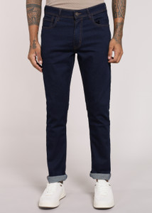 PETER ENGLAND Men Slim Mid Rise Blue