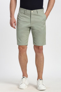 PETER ENGLAND Solid Men Green Casual Shorts