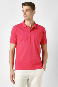 PETER ENGLAND Solid Men Polo Neck Pink