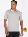 PETER ENGLAND Solid Men Polo Neck Grey
