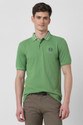 PETER ENGLAND Solid Men Polo Neck Green