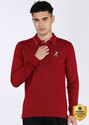 PETER ENGLAND Solid Men Polo Neck Red
