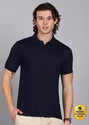 PETER ENGLAND Solid Men Polo Neck Dark