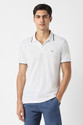 PETER ENGLAND Solid Men Polo Neck White
