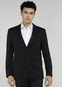 PETER ENGLAND Solid Single Breasted Casual Men