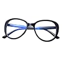 Peter Jones Cateye Oversized Large Blue Light Blocking Computer/Gaming Glasses for Women/Girls (20389)
