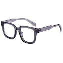 Peter Jones I Zero Power Blue Cut Computer Glasses I Gaming Glasses I UV Protected &amp; Blocks Harmful Rays I Men &amp; Women I Large Square Style I 3803F