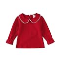 Peter Pan Collar Shirt Toddler Baby Girls White Blouse Puff Sleeve Top