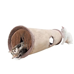 petest collapsible cat tunnel pet play tube crinkle tunnel with cat toyslength 3534 diameter 9734